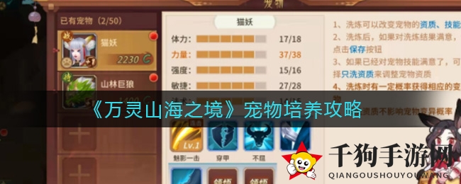 《万灵山海之境》宠物培养攻略