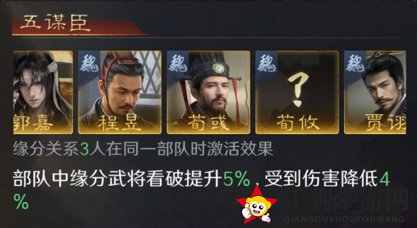 《三国：谋定天下》英雄程昱阵容推荐