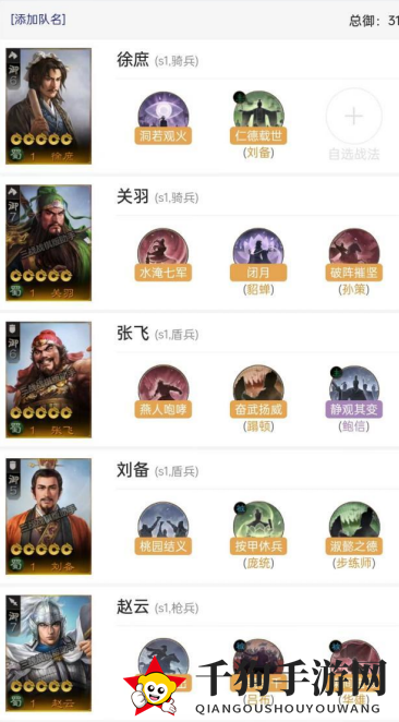 《三国志战棋版》蜀国桃园新三虎玩法攻略
