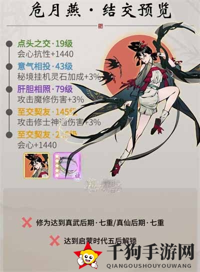 《一念逍遥》危月燕招募攻略