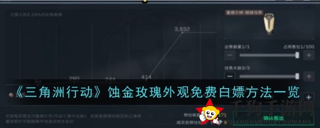 《三角洲行动》蚀金玫瑰外观免费获取攻略大揭秘，限时活动等你来挑战