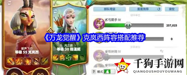 《万龙觉醒》克岚西阵容搭配推荐