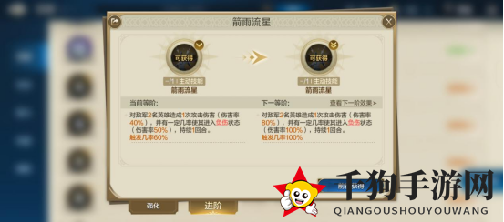 《世界启元》技能“箭雨流星”攻略大揭秘