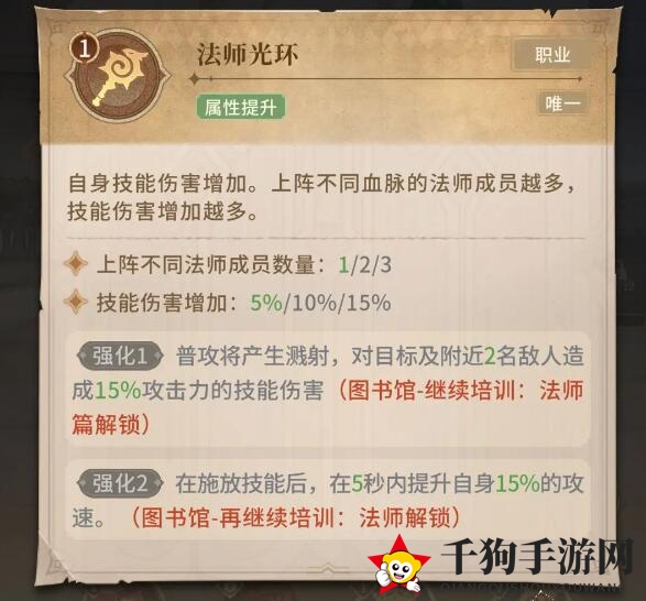 《不朽家族》先民法师技能布阵技巧分享