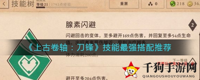 《上古卷轴：刀锋》技能最强搭配推荐