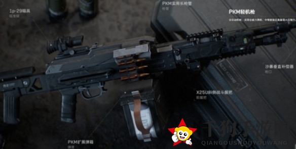 《三角洲行动》PKM轻机枪改装部件一览