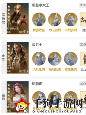 《世界启元》斯基泰女王技能介绍